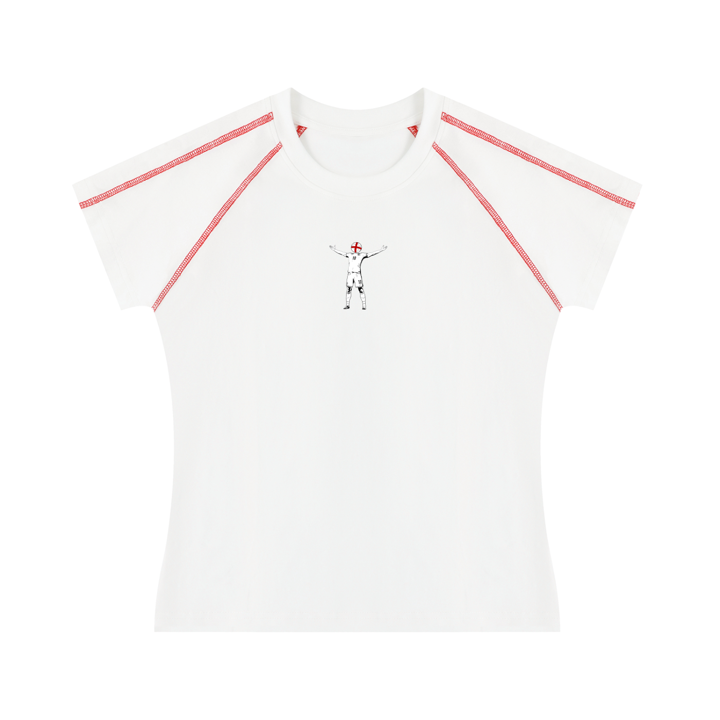 England World Cup T-Shirt - Bellingham (White, Women's)