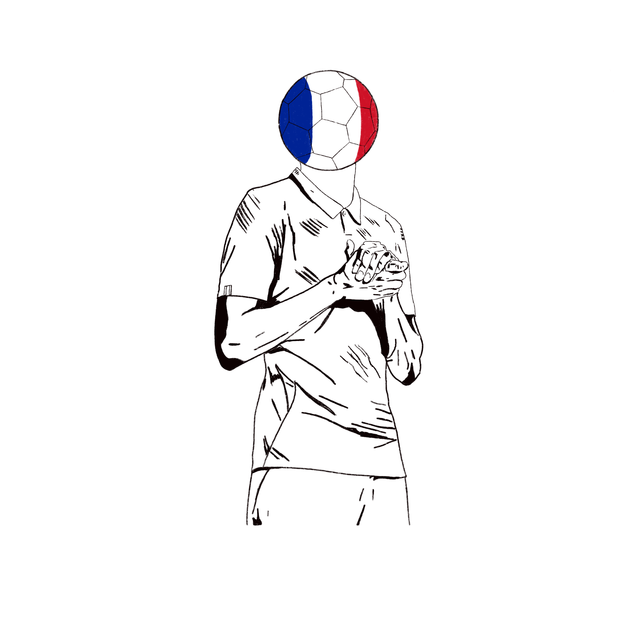 France World Cup Baby Tee // Tight-Fit (Dark, Women's)