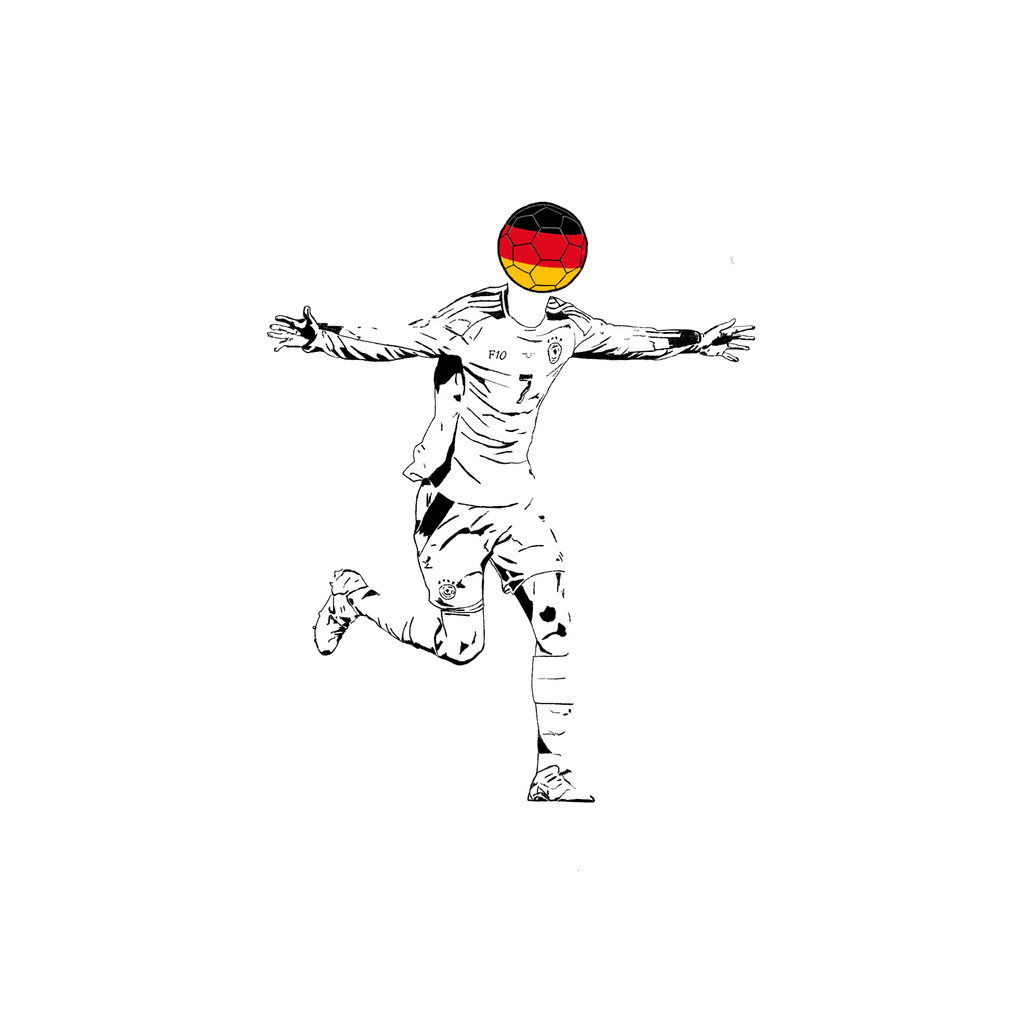 Germany World Cup T-Shirt (White, Unisex)