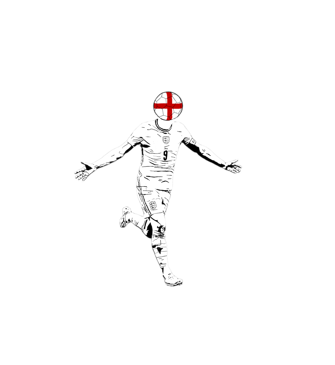 England World Cup Jersey (Red, Unisex)