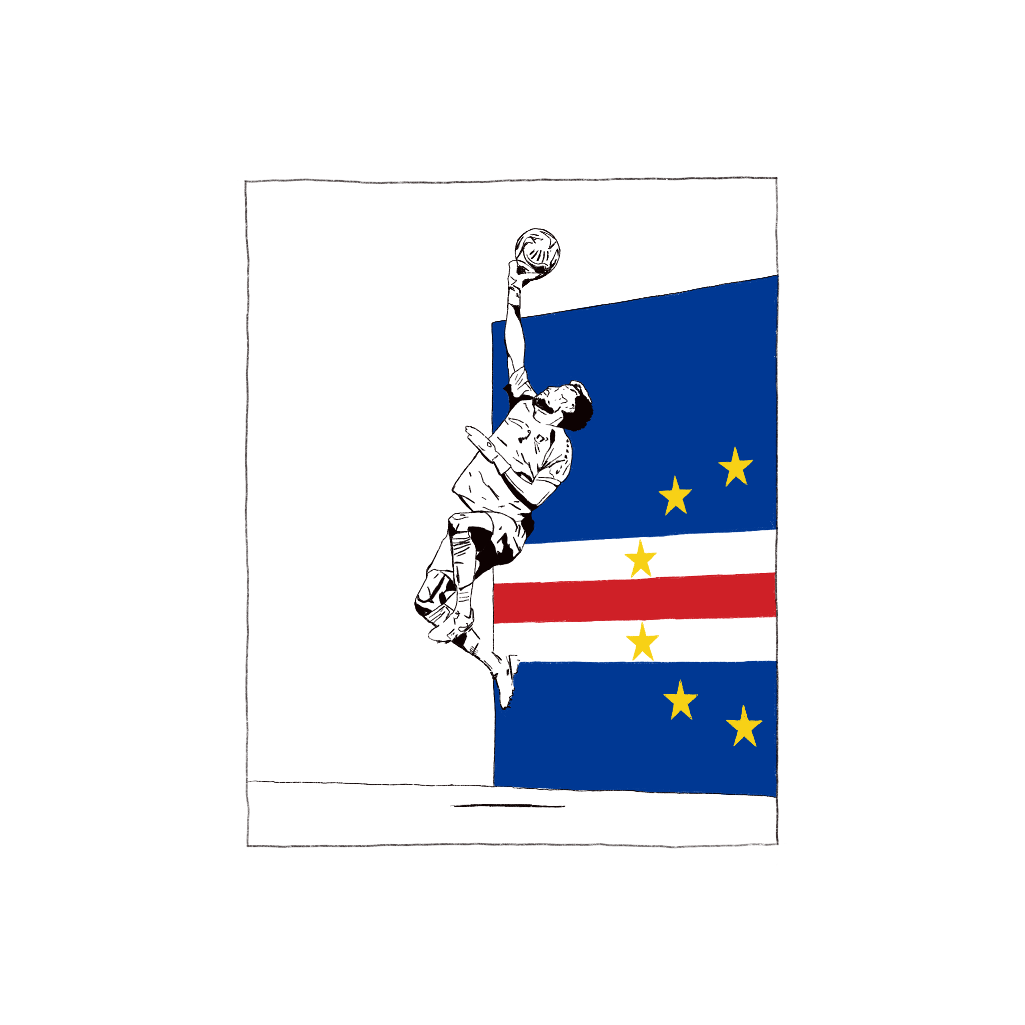 Cape Verde World Cup Moments T-Shirt (Dark, Unisex)